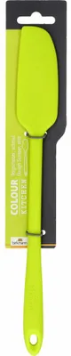 Imagen del producto de Birkmann, espátula para amasar, diseño estrecho, utensilio de cocina, silicona con núcleo de metal, color verde limón, 27,5 cm, modelo 425361