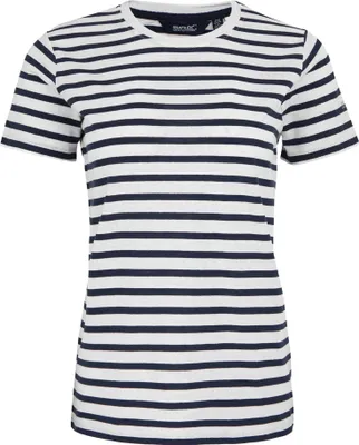 Produktbild von Regatta - "Bayletta" T-Shirt für Damen RG11457 (46 DE) (Weiß/Marineblau)