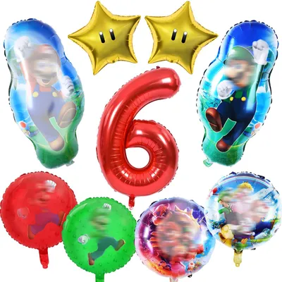 Productafbeelding van 9-delig Ballonset voor Verjaardag, Folieballonnen voor Kinderen