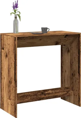 Obrázok produktu pre Maison Exclusive – Barový stôl v štýle starého dreva 102 x 50 x 103,5 cm Drevený materiál