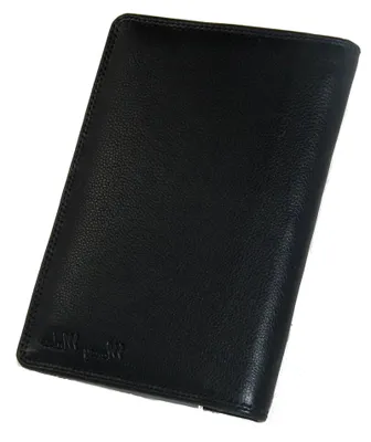 Produktbild von Große Herren Leder Brieftasche Ausweismappe von RabamtaGO® - Schwarz