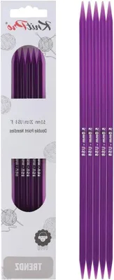Productafbeelding van Breinaalden Kousenbreinaalden - Dubbelpuntige Naalden - Snel Breien - Flexibel voor Handen - 5.00 mm 20 cm - Meerkleurig