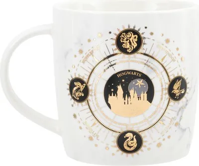 Produktbild von Paladone Harry Potter, Einzelbild, 0,4 l, Schwarz, Weiß, Gelb, Knochenporzellan, Universal, 1 Person(en)