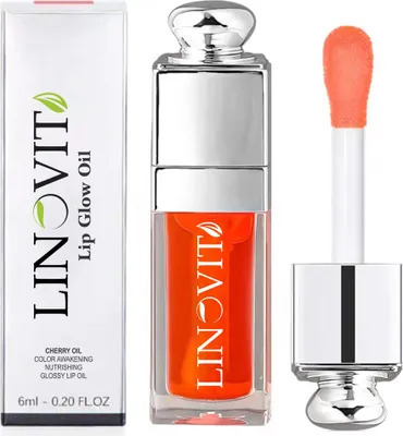 Produktbild von Linovit® Lippenöl mit Süßkirschöl, 6ml, Farbe 004 Coral