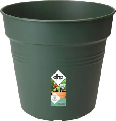 Obrázok produktu pre elho Green basics, Kvetináč, Voľne stojace, Plast, Zelená, Kolo, Vnútorná / vonkajšia