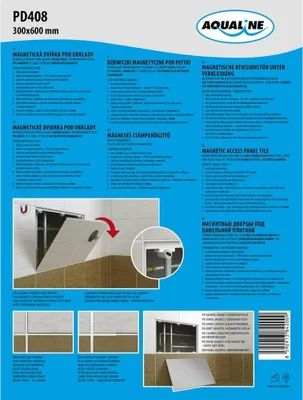 Produktbild von Aqualine Magnetverschluss für Badewannen, 300x600