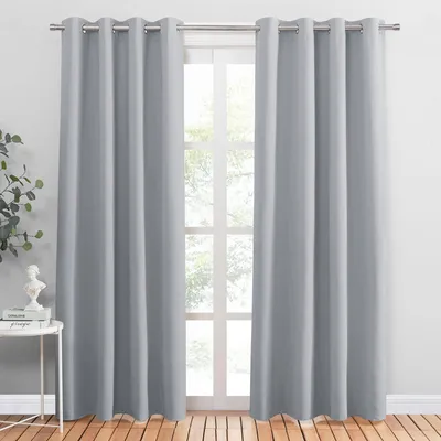 Productafbeelding van Isolerende gordijnen, set van 2, 220 x 140 cm, zilvergrijs