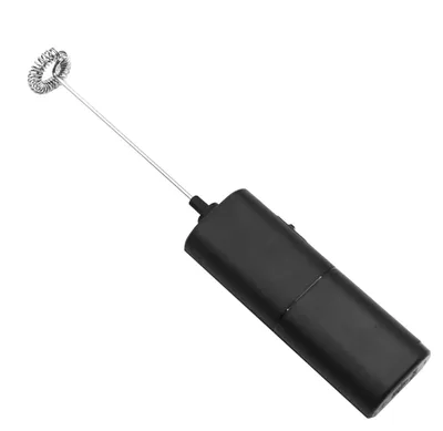 Tragbarer Milchaufschäumer, elektrisch, Mini, Schwarz, 1 Stück