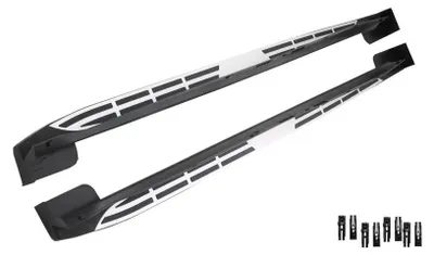 Image de Planches de seuil, marchepieds latéraux, marches latérales, escaliers pour KIA Sorento III, modèles de 2015 à 2017.