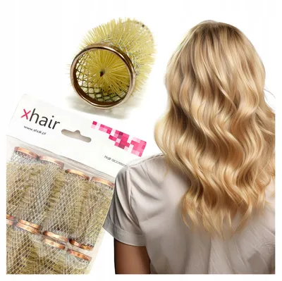 Image de xhair Rouleaux à Cheveux Métalliques Brosse 25mm Ondulations Douces