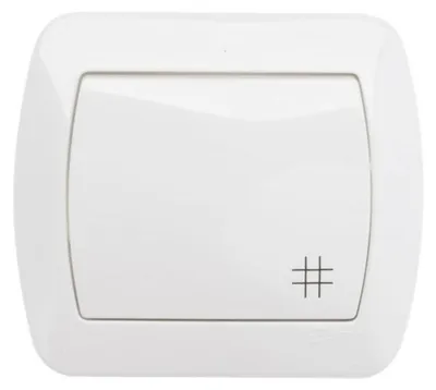Obrázok produktu pre Kontakt-Simon AW7L/11, Plast, Biela, IP20, 250 V, 10 A, 90 mm