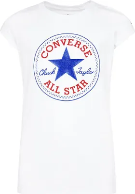 Produktbild von Converse Kids Timelechuck Patch Kurzarm-t-shirt Weiß 5-6 Years Weiß 5-6 Years