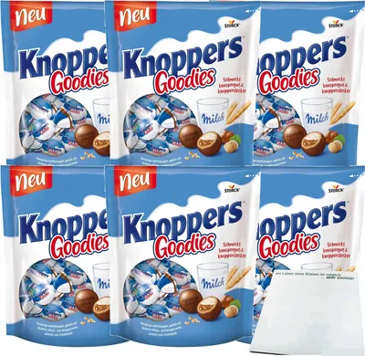Produktbild von Knoppers Goodies 6er Pack (6x180g Beutel) + usy Block