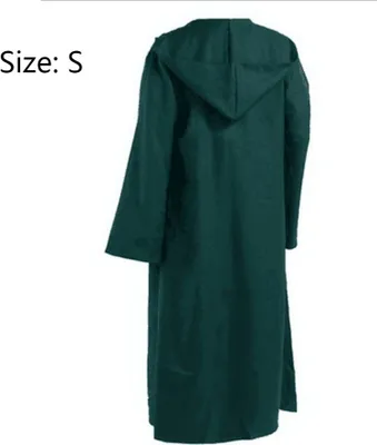 Produktbild von Party Halloween Gothic Cape Cod Kostüm mittelalterliche Kapuze Robe Stoff Halloween Kostüme für Männer und Frauen, Grün, S