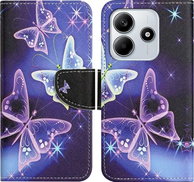 Produktbild von Xiaomi Redmi Note 14 5G Hülle - Coverup Klapphülle - Schmetterlinge