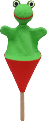 Obrázek produktu pro Maňásek na tašku žába 20 cm Pestrobarevné, 13380A
