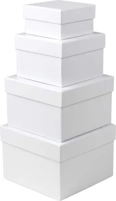 Obrázek produktu pro Obdélníkové úložné boxy kartonové dárkové krabice sada 4 ks