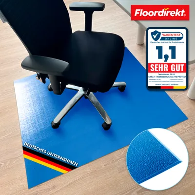 Immagine prodotto di Tappeto di protezione per pavimenti con bordo smussato in vari colori Cleopatra Blue 50 x 70 cm