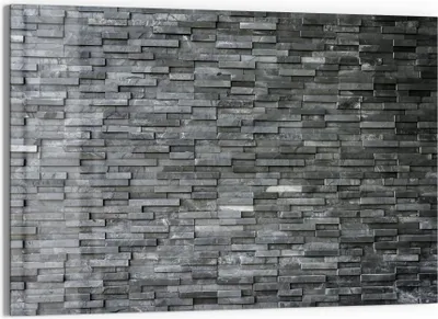 Produktbild von DEQORI Magnettafel Glas 60x40 cm 'Natursteinmauer' beschreibbar Whiteboard