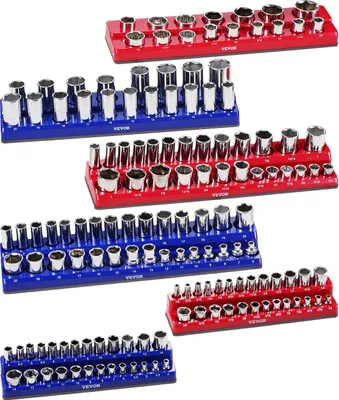 Zdjęcie produktu dla 6-częściowy zestaw magnetycznych kluczy nasadowych metrycznych SAE