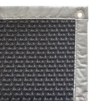 Image de Bâche à Bulles Piscine 4 Saisons 7x3 m EnergyGuard 500 microns - Bordée 4 côtés + Oeillets Posés + Bâchette Protection