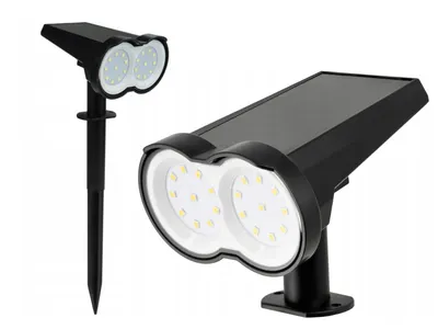 Zdjęcie produktu dla Lampa Ogrodowa Solarna Wbijana Stojąca Słupek Oświetleniowy LED Czujnik