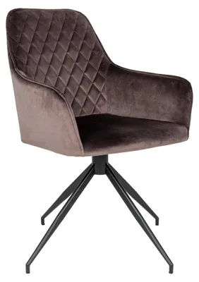 Productafbeelding van House Nordic Eetkamerstoel Harbo Met Swivel Velvet Taupe