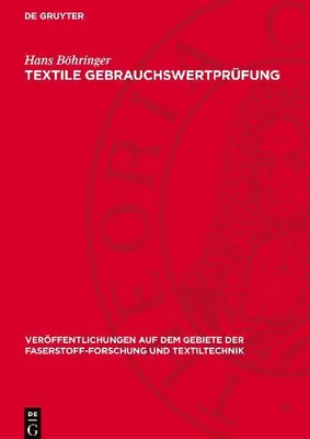 Produktbild von Textile Gebrauchswertprüfung