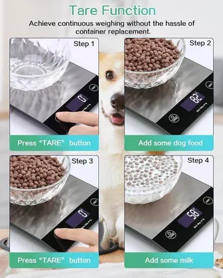 Obrázek produktu pro Digitální váha do kuchyně – stříbrná – až 10 kg – nerezová ocel – pro vaření a pečení