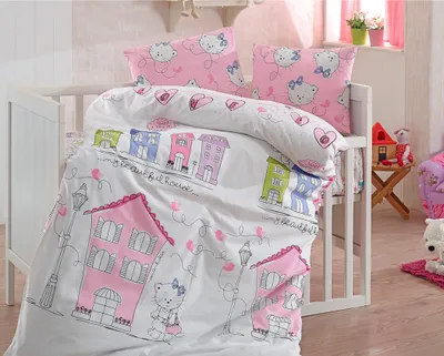 Produktbild von Kinderbettwäsche Mia, Rosa, 100% Baumwolle, weich, 100x135 cm, 40x60 cm, mit Reißverschluss