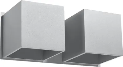 Produktbild von Wandleuchten QUADX 2 grau LED 3000K 2xG9 8W  11x12x26cm Sollux Lighting