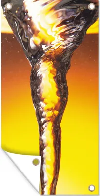 Obrázek produktu pro MuchoWow® Zahradní plakáty - Vír v barevné vodě - 200x100 cm - Zahradní dekorace