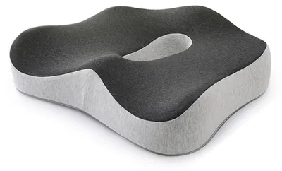 Produktbild von Orthopädisches Sitzkissen aus Memory-Schaum für Bürostühle und Autositze; entlastet das Steißbein und erhöht den Sitzkomfort.