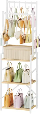 Productafbeelding van Hoge tas organizer met 10 j-haken en 6 s-haken