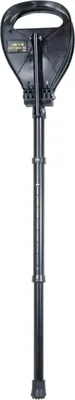 Zdjęcie produktu dla Laska Garcia 1880 z siedziskiem – Observer Supaseat – czarna – regulowana – wysokość siedziska 65–83 cm – wysokość laski 86–103 cm – laska z siedziskiem – laska z siedziskiem