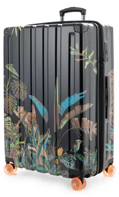 Zdjęcie produktu dla HAUPTSTADTKOFFER Q-Damm - Duża walizka na kółkach z poszerzeniem XXL, rozszerzana walizka Jungle Edition, 77cm, 133 L, Leopard