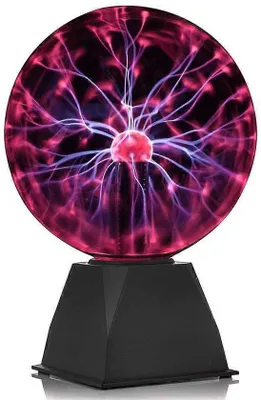 Zdjęcie produktu dla Interaktywna lampa plazmowa 15 cm, niebiesko-czerwona, zasilana przez USB