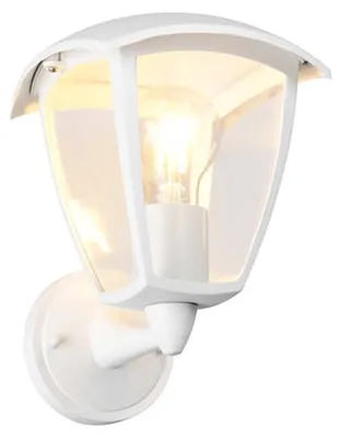 Immagine prodotto di Applique da esterno, alluminio, bianco, attacco E27, IP44, H 24cm