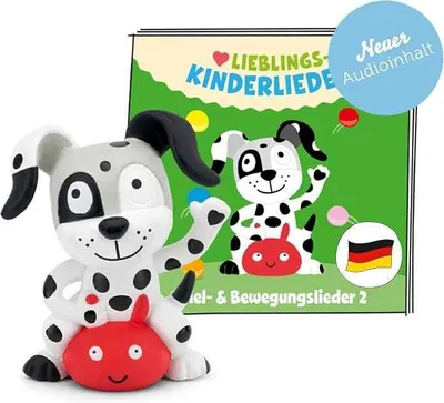 Produktbild von tonies Hörfigur für die Toniebox – Lieblings-Kinderlieder: Spiel- und Bewegungslieder 2, Kinderlieder ab 3 Jahren, ca. 49 Minuten Spielzeit