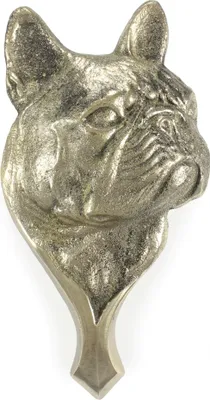 Produktbild von Französische Bulldogge - Türklopfer in Form eines Hundekopfes, Messing-Türklopfer, Retro-Dekoration an der Tür der Marke Art-Dog