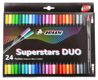 Immagine prodotto di JOLLY 4425-0028 JOLLY Next Supersta Duo Filzstifte farbsortiert, 24 St.