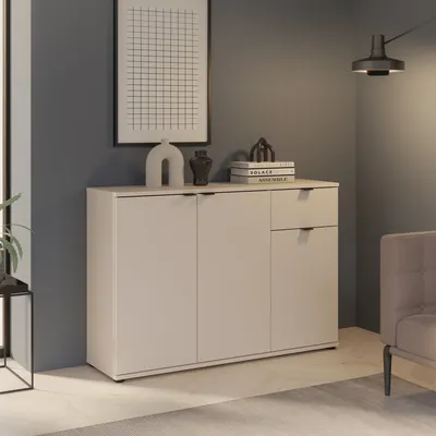 Immagine prodotto di Mobile multiuso Segno 3 ante e 1 cassetto 120 cm cashmere