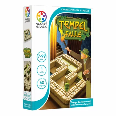 Immagine prodotto di Smart Games Logikspiel Tempel-Falle, Labyrinth, Kinderspiel, Kinder Spiel, ab 7 Jahren, SG 437 DE