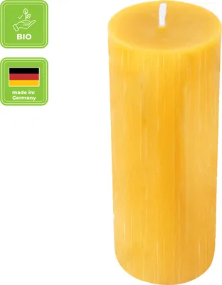 Produktbild von Stumpenkerze, 100% reines Bienenwachs, Wiedemann, 150/60 mm, Brenndauer ca. 64h
