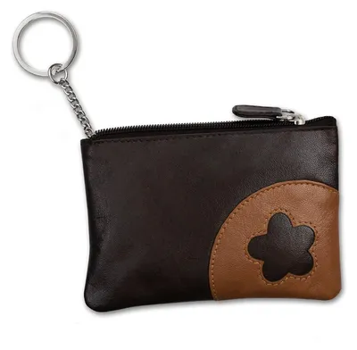 Produktbild von DrachenLeder Etui Brieftasche braun Leder Schlüsseltasche D2OPS902N