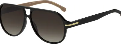 Image de Boss BOSS 1507/S BLACK/BROWN SHADED 59/12/145 Herrenbrillen Sonnenbrillen