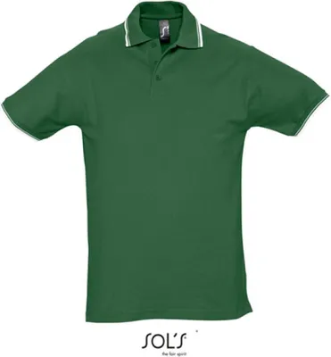 Produktbild von SOLs 11365 | Herren Contrast-Poloshirt Practice - Farbe: Golf Green/White - Größe: L