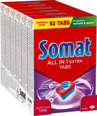 Produktbild von SOMAT All in 1 Extra 6x 92 Tabs 1,527 kg