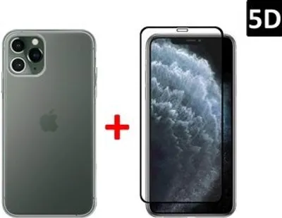 Obrázok produktu pre Silikónový kryt Bumper Case Transparent + 5D Full Cover Ochranné sklo Armour Kompatibilný s Honor 10 Lite