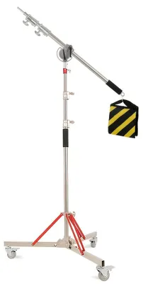 Obrázek produktu pro Stativ pro osvětlení – Stativ s klínem – Stativ s kladkou – Stativy – Montážní stativ – Nerezová ocel, výška 320 cm